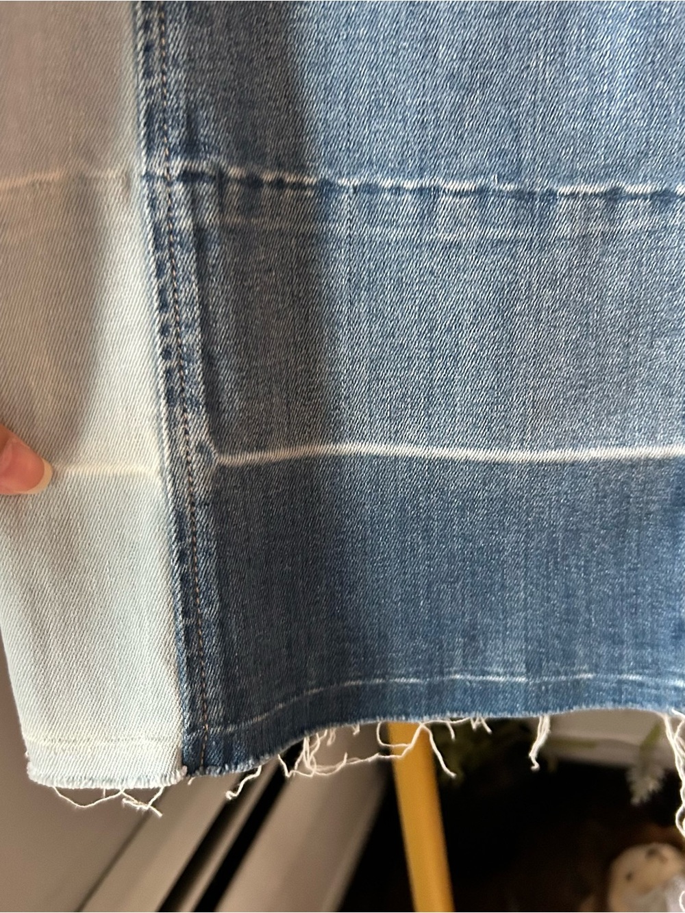 Fidelity Denim Katie Light and Medium Wash Two-Tone High Rise trouser Jeans 26 - Picture 6 of 8